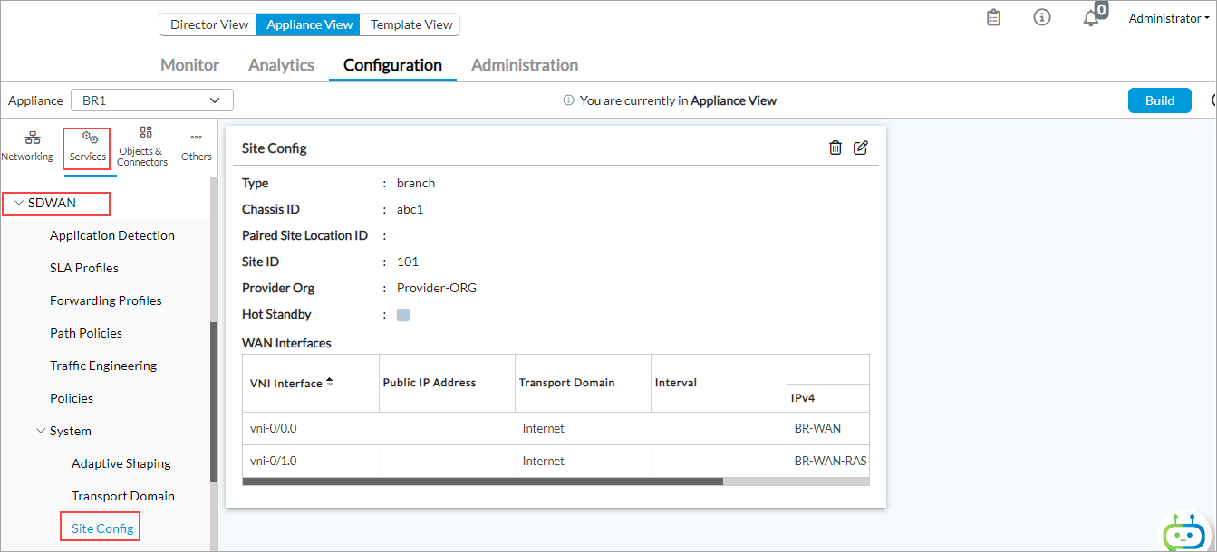Assign New WAN Interfaces to SD-WAN Connections - Versa Networks